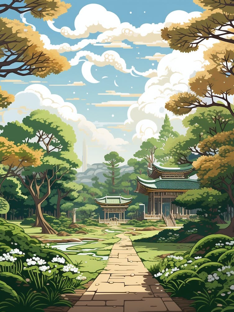 Meiji Shrine Inner Garden Japan 1 Illustration 1