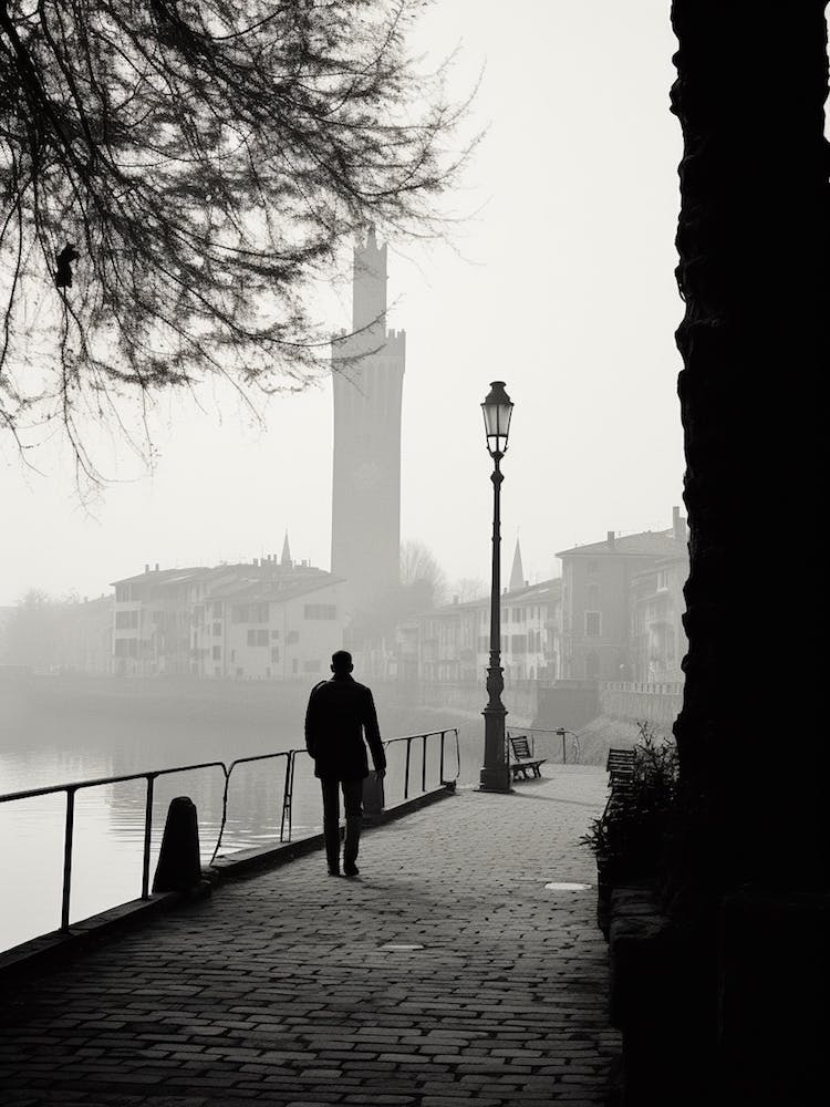 Verona, Italy,  Black And White Analogue Photography  1