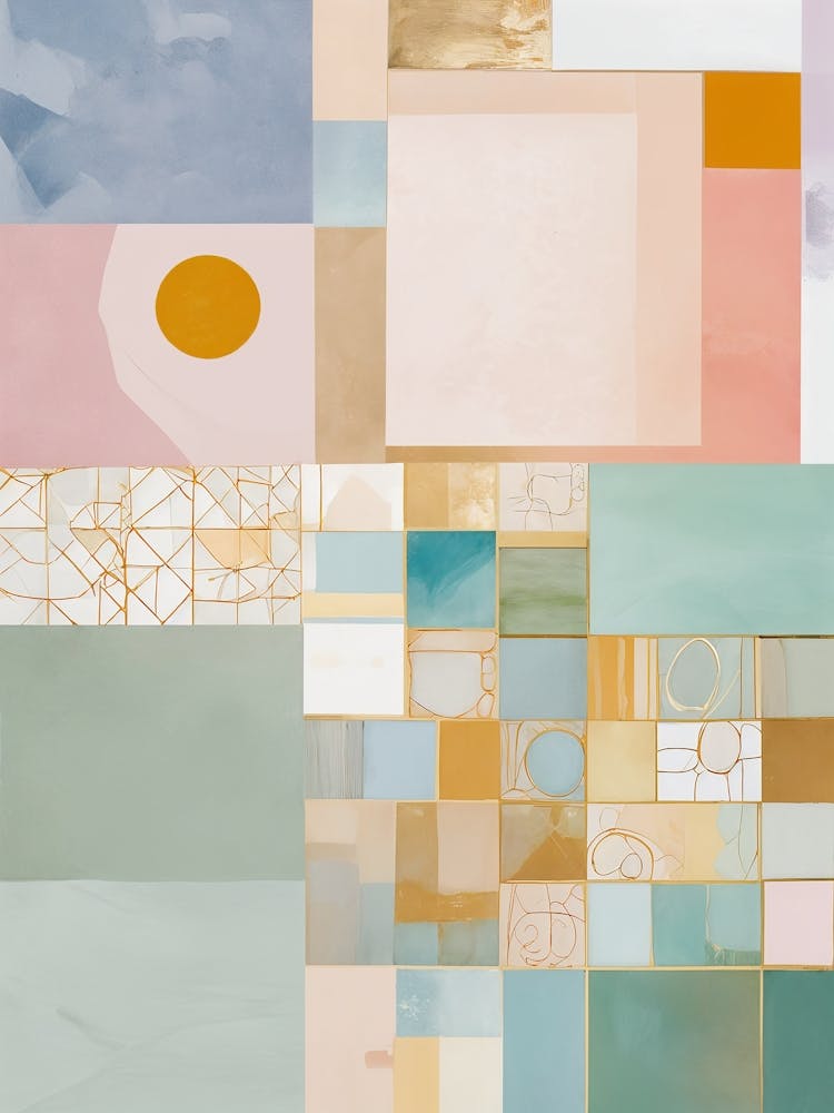 Pastel Abstract Code no3