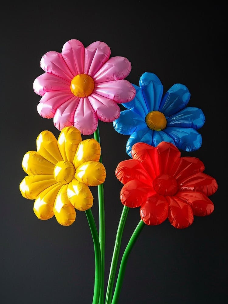 Bright Inflatable Flowers Oxeye Daisy 1