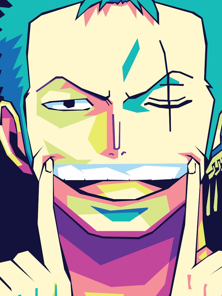 Roronoa Zoro In Popart