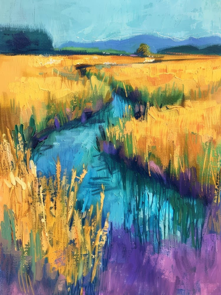 River In A Field