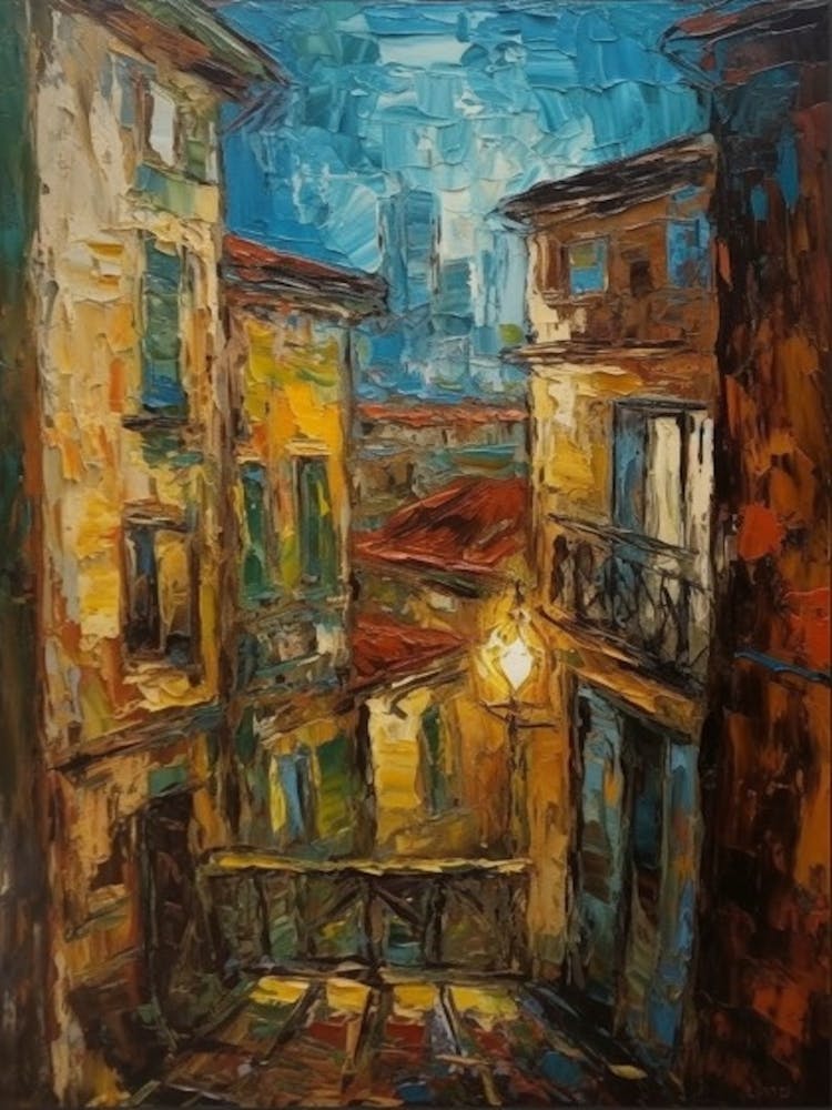 Window View Of Venice In The Style Of Expressionism 3