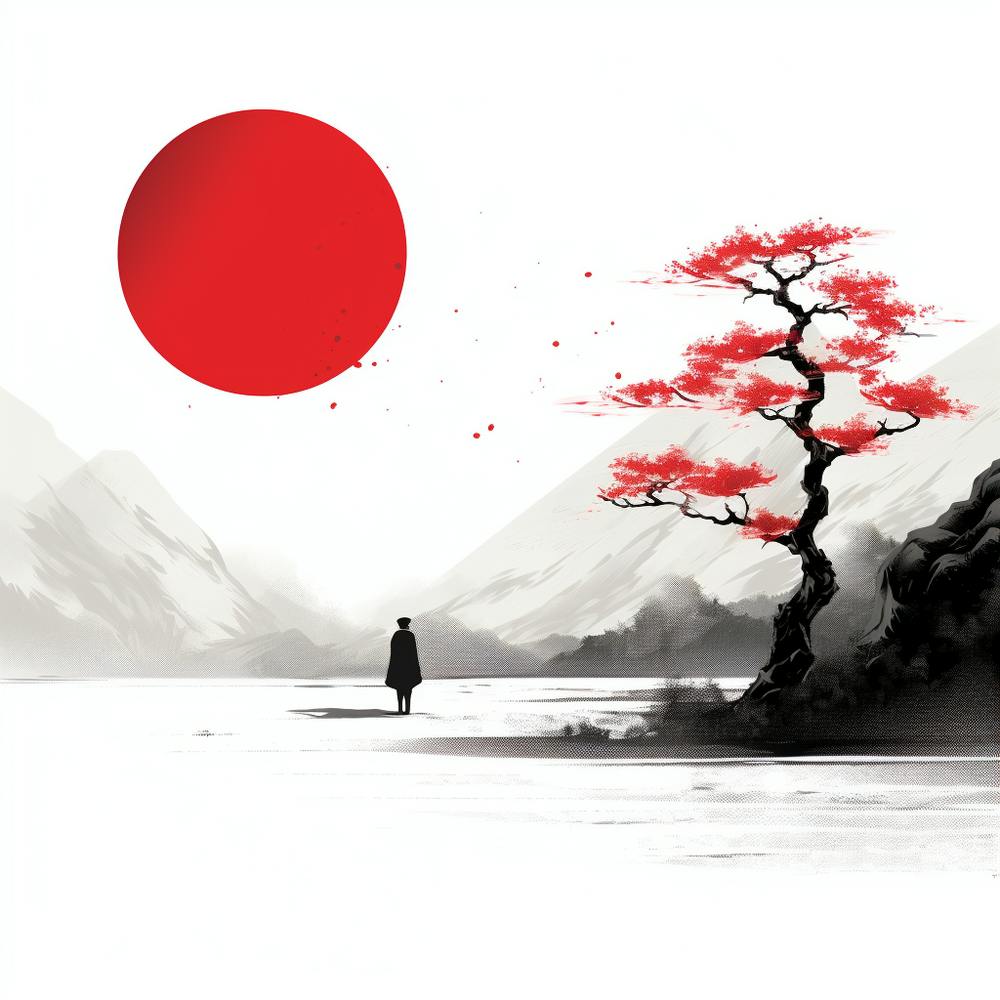 Japanese Style Minimalistic Art