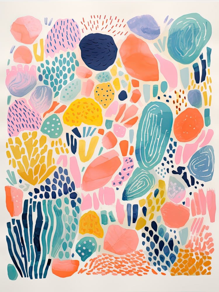 Kew Gardens Abstrakter Riso-Stil 1