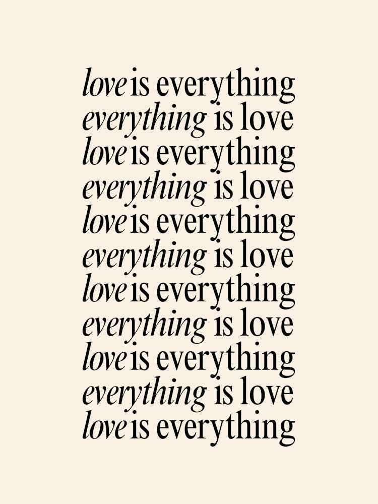 Aime Tout Tout Est Amour