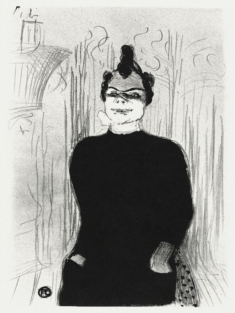 At The Gaieté Rochechouart Nicolle (1893), Henri de Toulouse-Lautrec