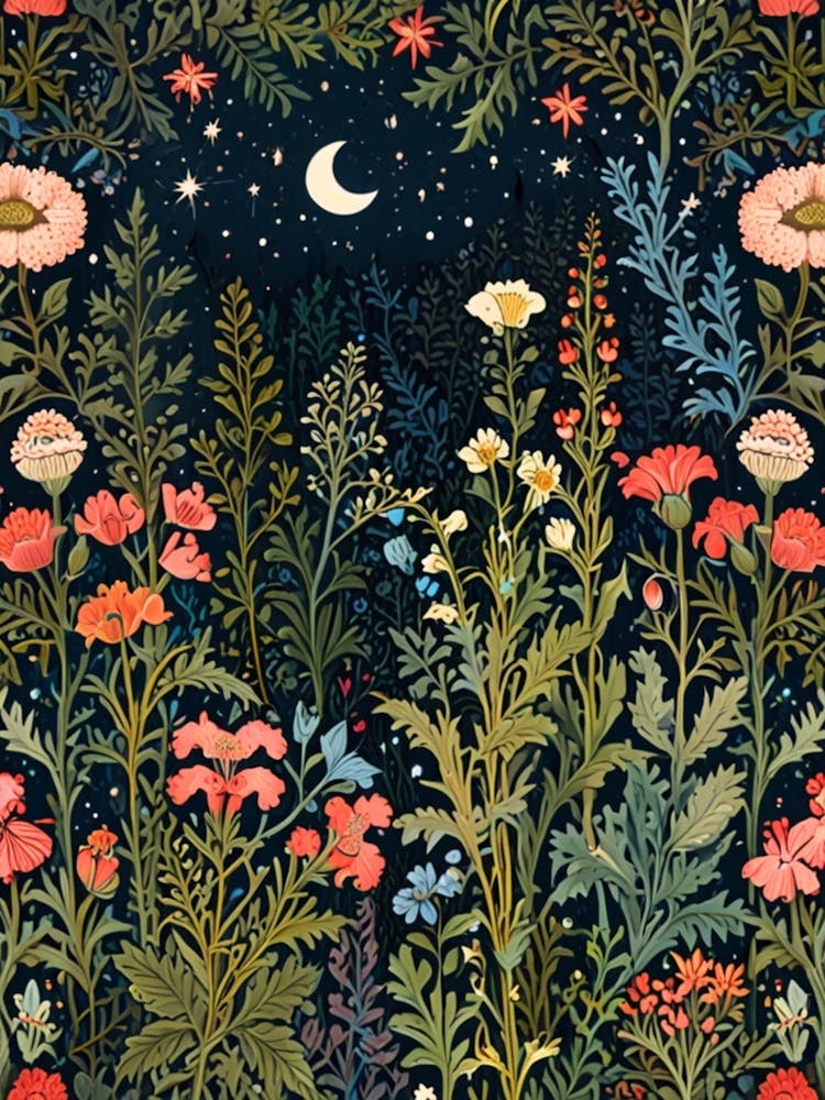 William Morris Night In The Garden 13