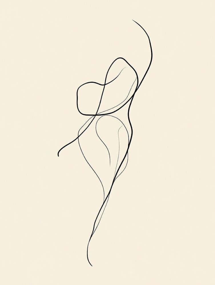 Line Drawing Of A Woman 2