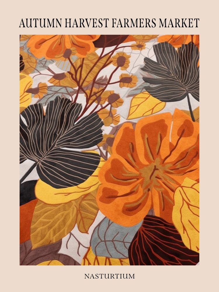 Fall Botanicals Nasturtium 2 Poster