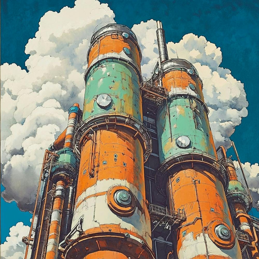 Industrielle Skyline