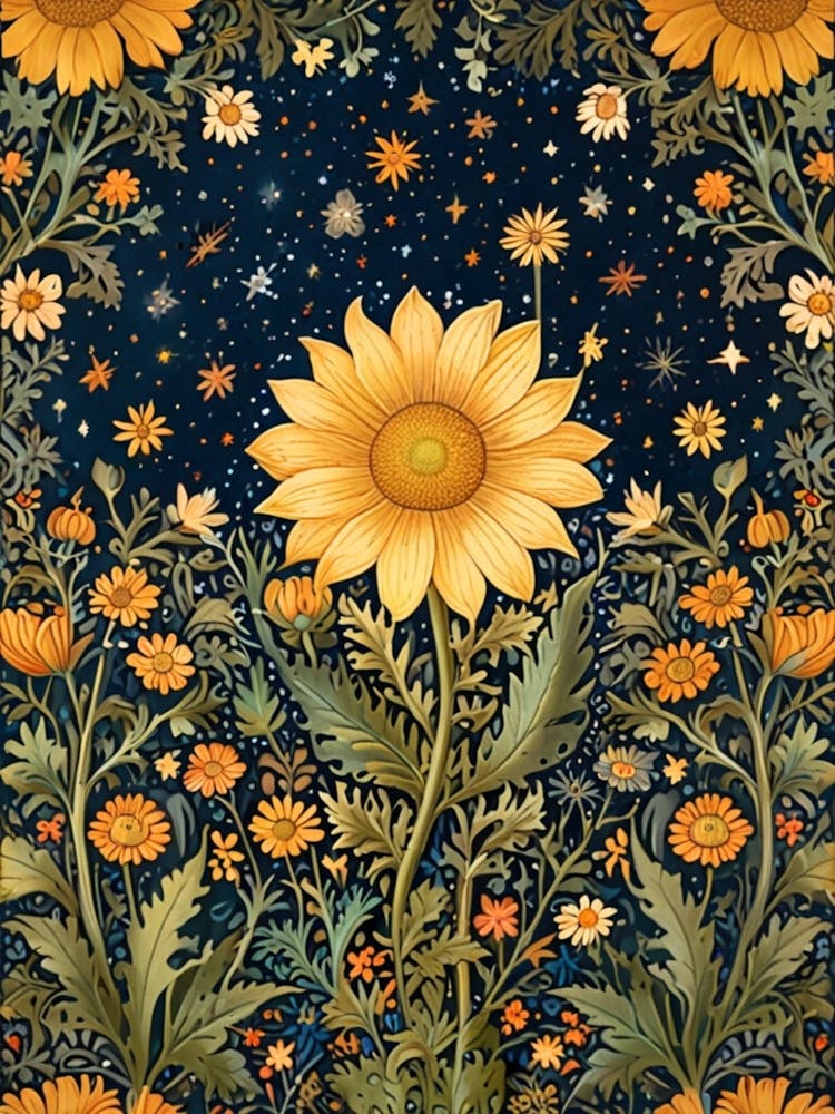 William Morris Sunflowers 9