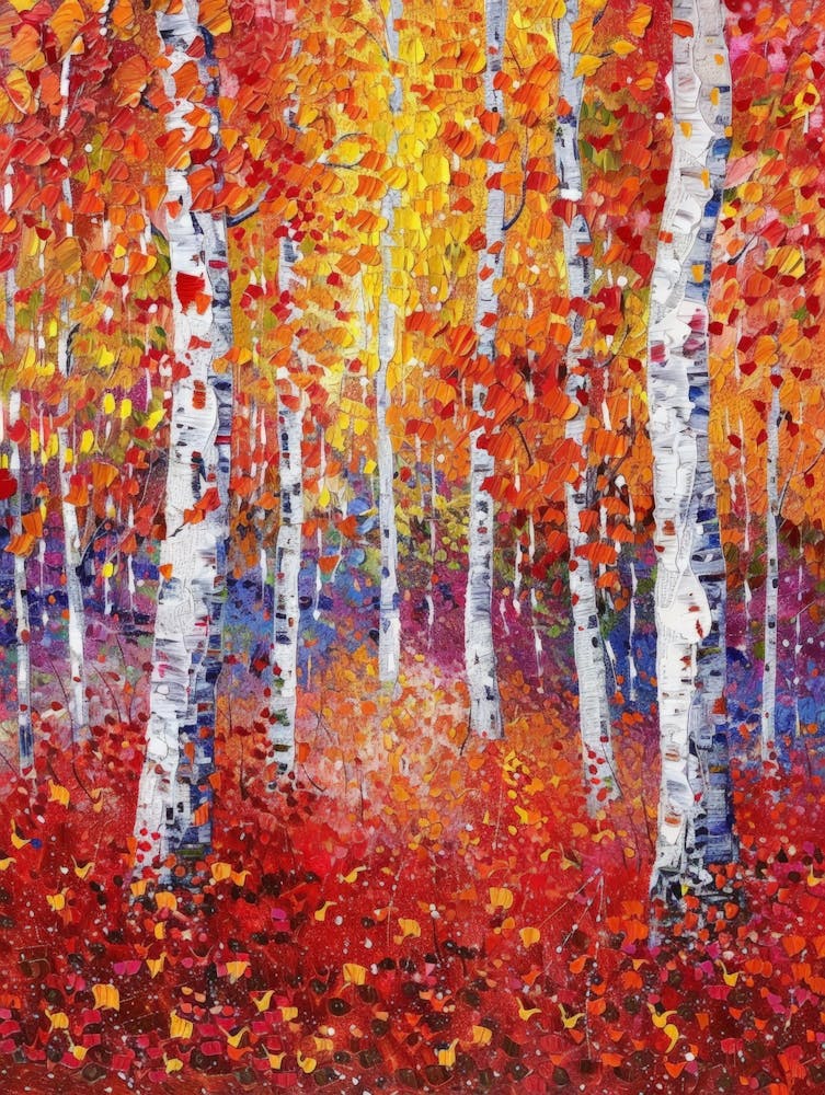 Birch Trees In Autumn