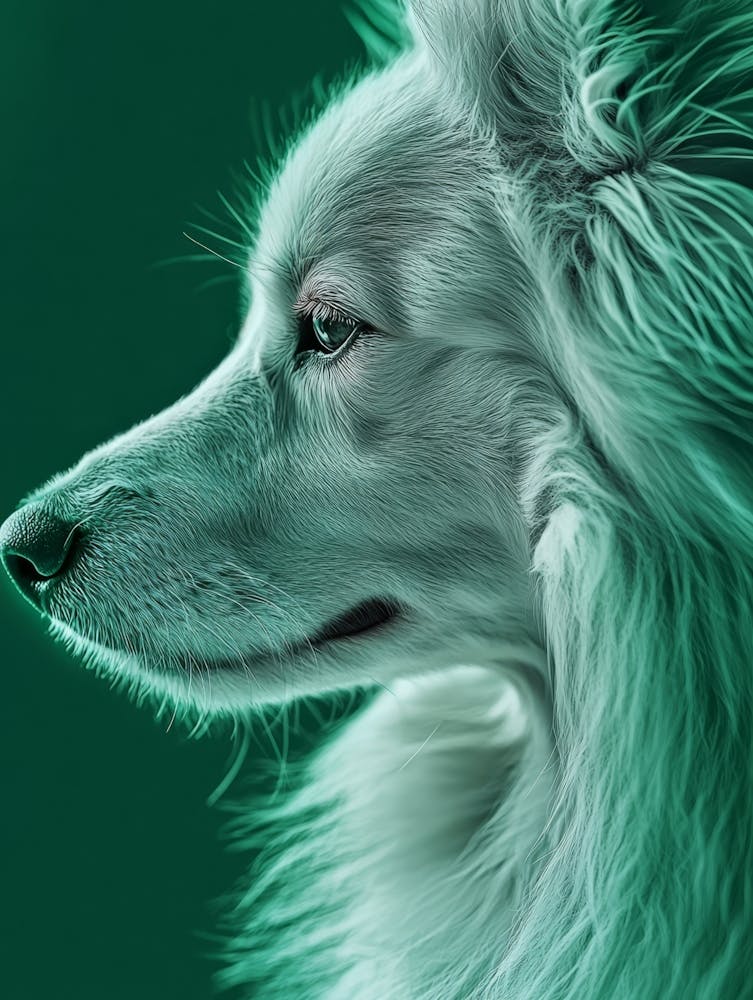 Border Collie Close Up Generated with AI