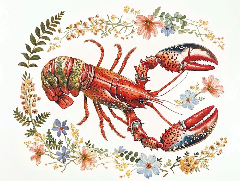 Little Floral Lobster 1