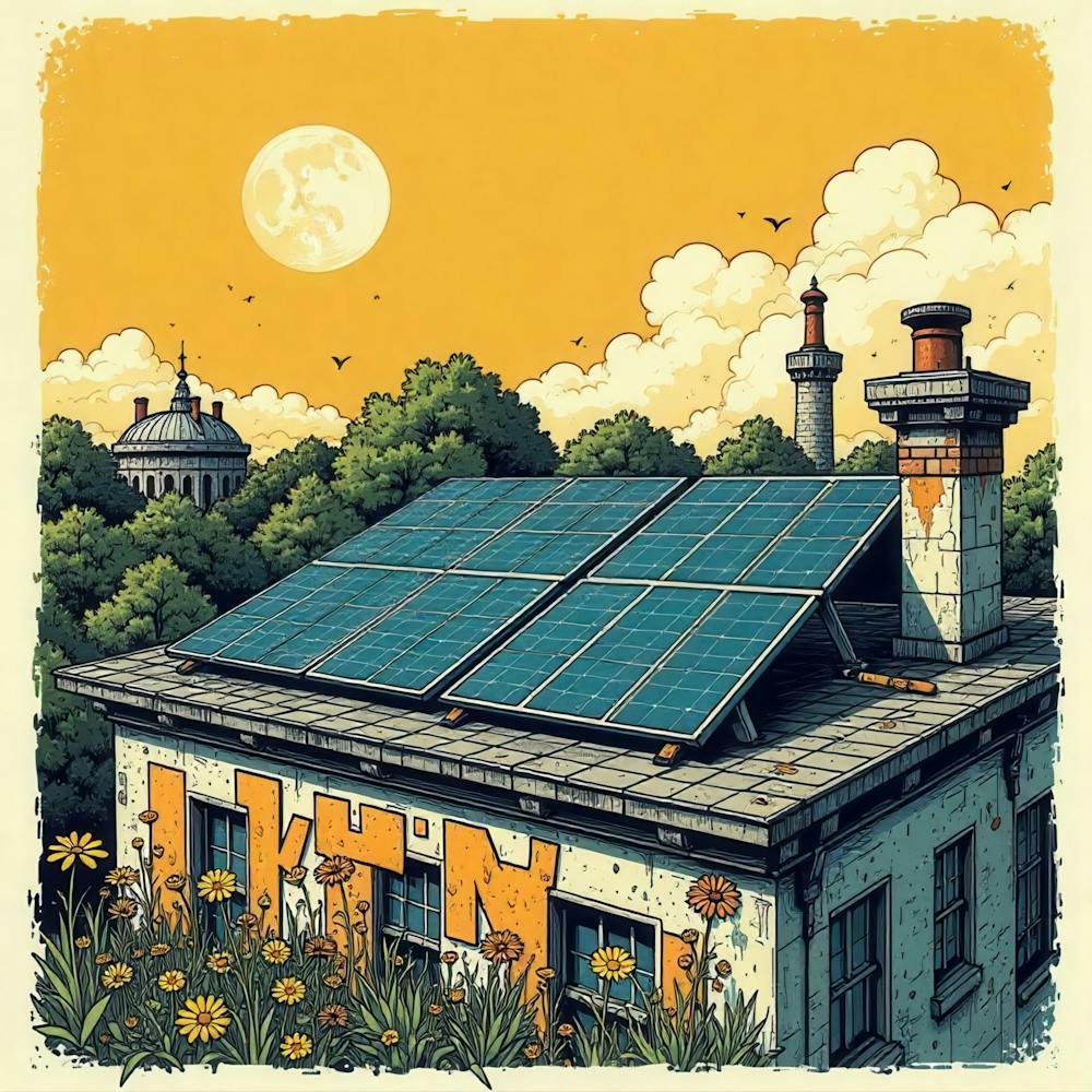 Solar Panels On A House 1