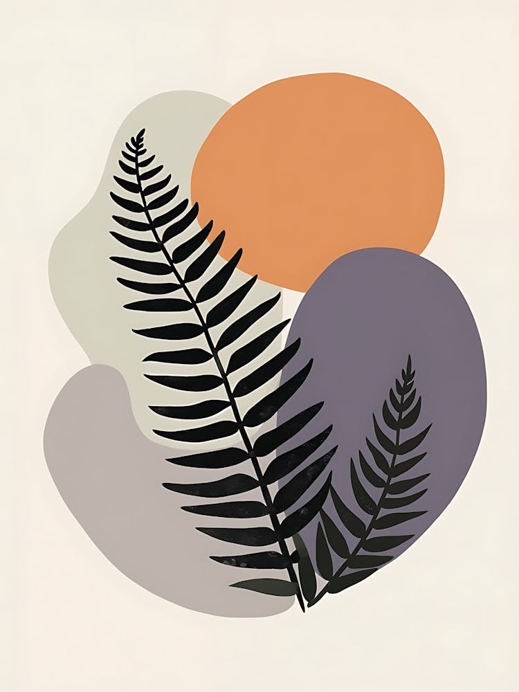 Muted Garden Leaves with Modern Aesthetic