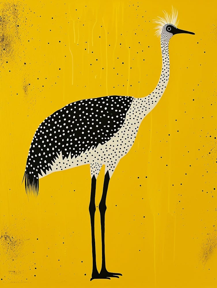 Yellow Ostrich 1
