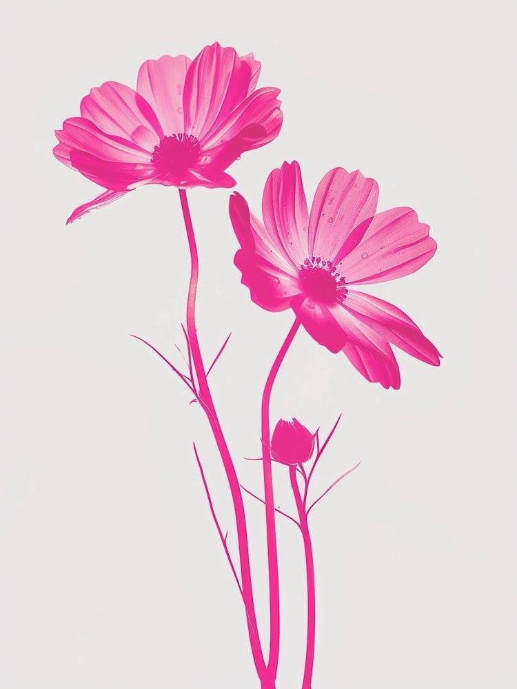 Hot Pink Oxeye Daisy 1