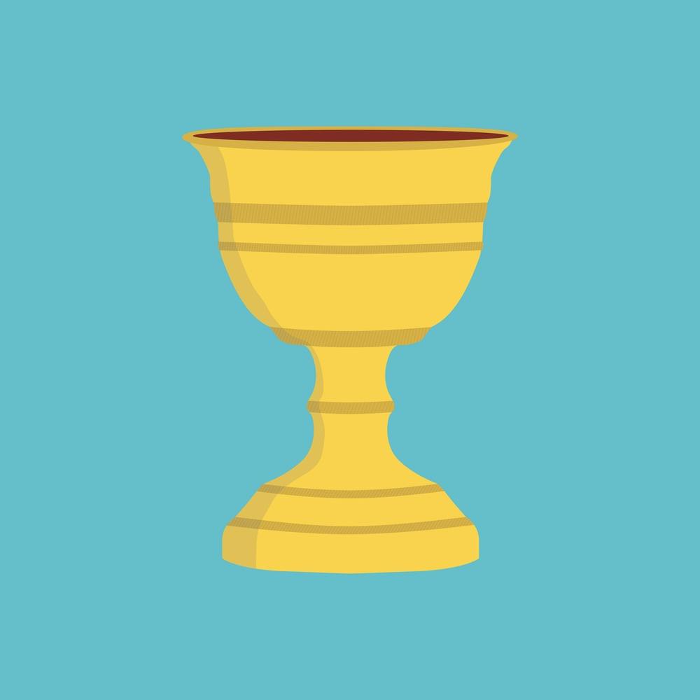 Chalice Flat Design Icon