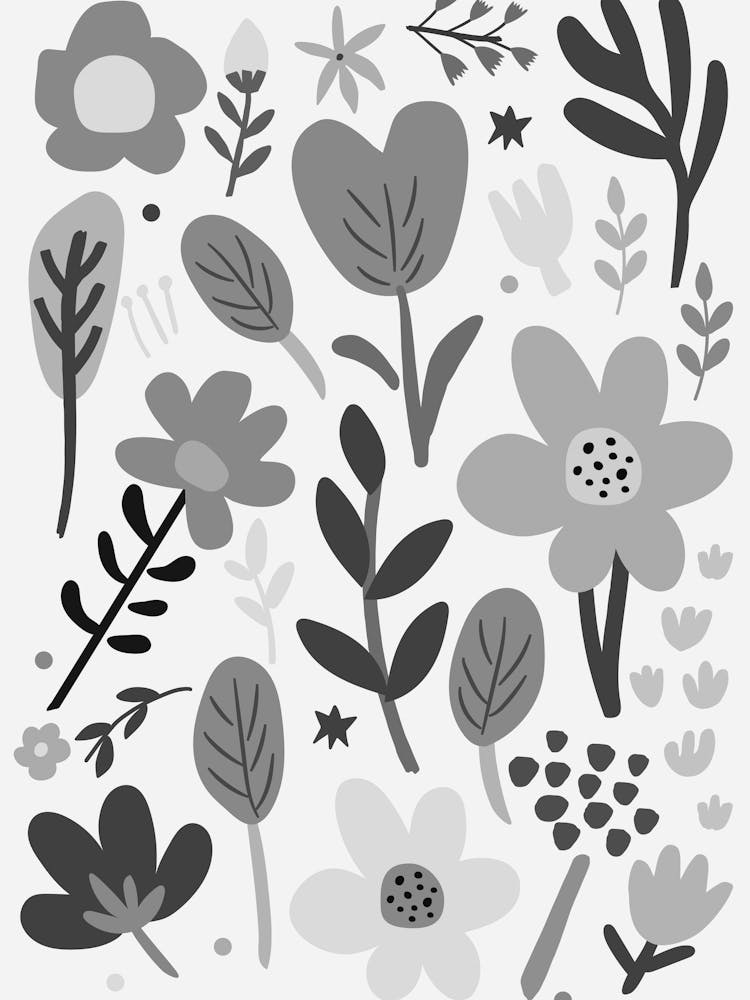 Black And White Flowers 118