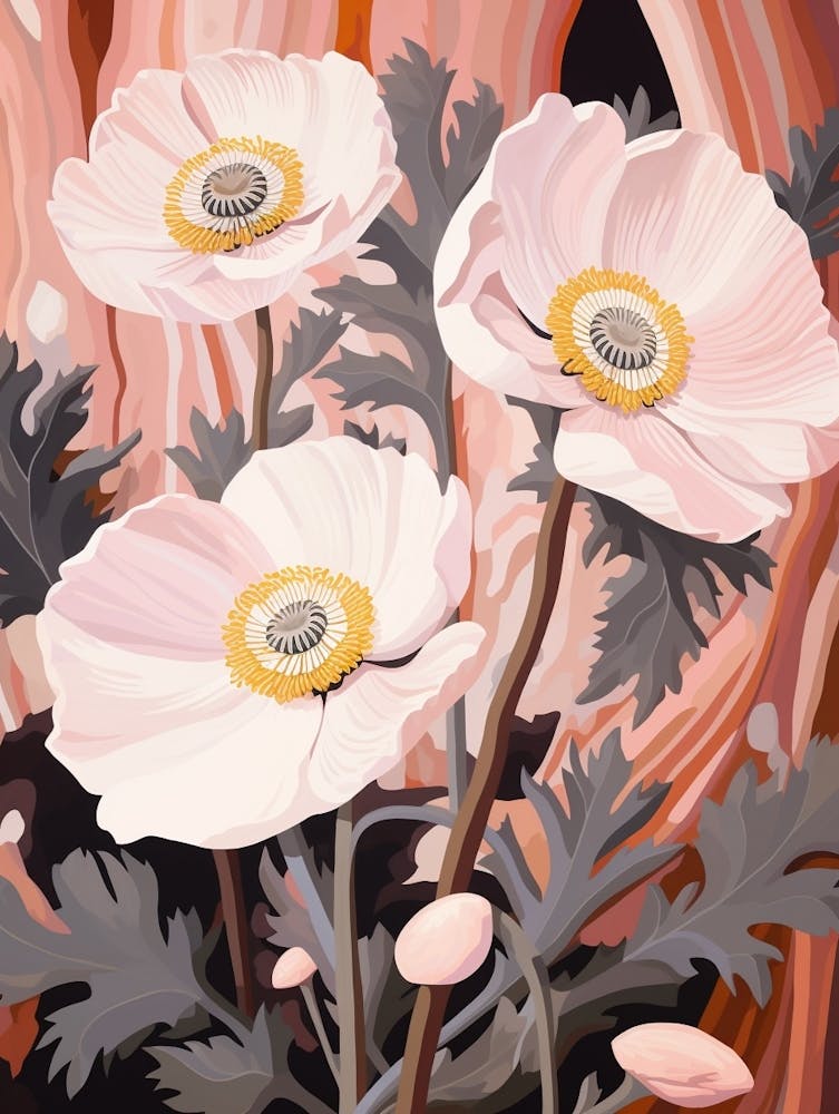 Anemone 4 Flower Painting
