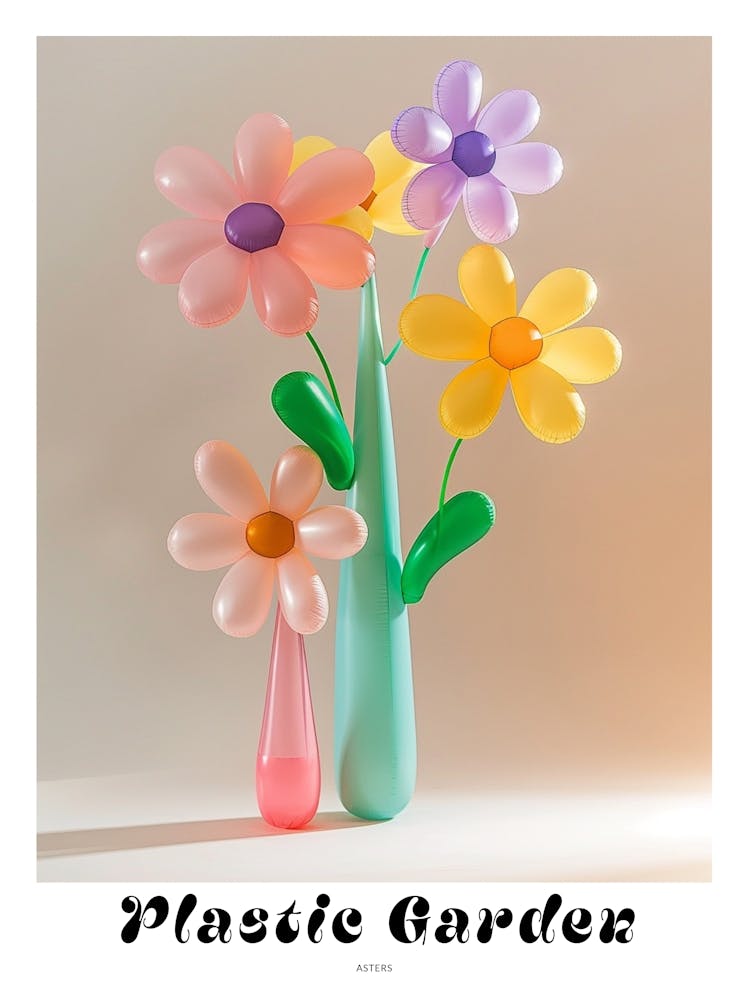 Dreamy Inflatable Flowers Poster Asters 2