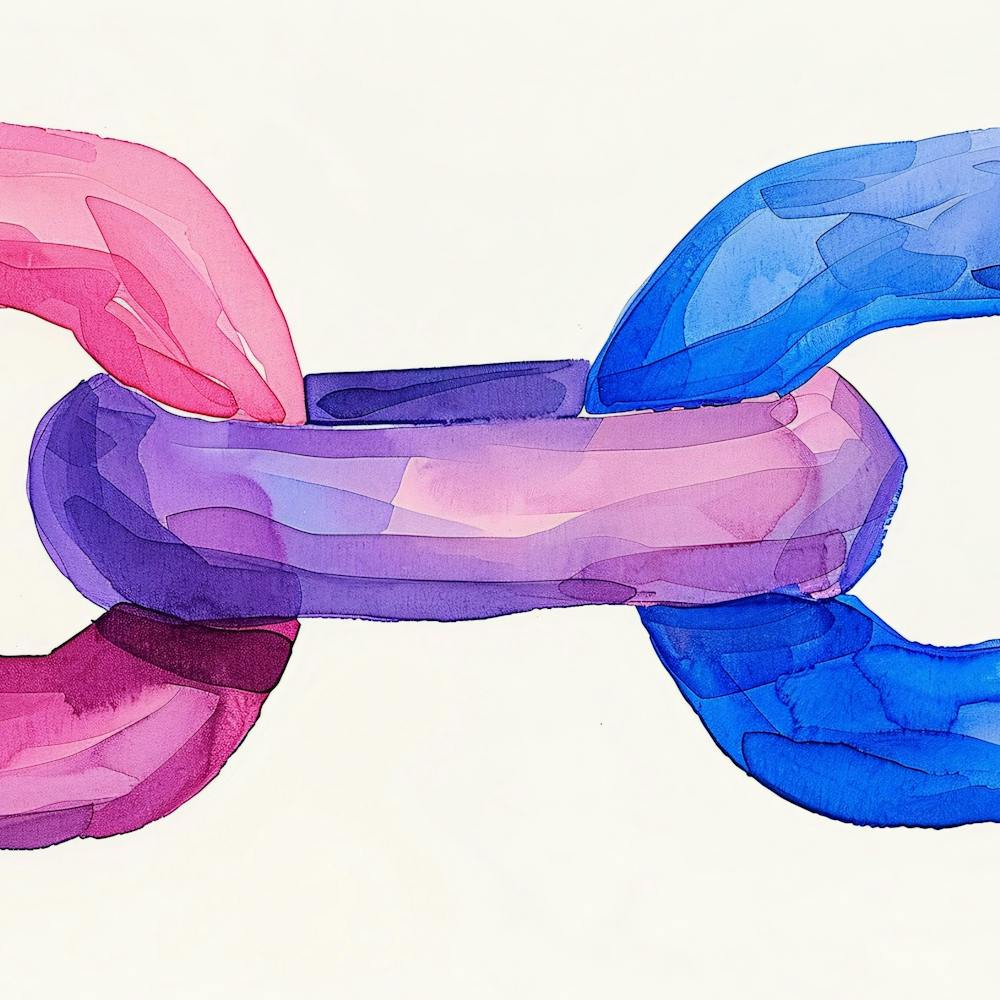 Blue And Pink Link