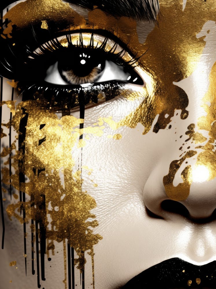 Gold And Black Makeup 1