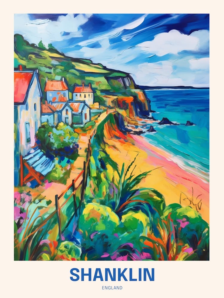 Shanklin England 3 Uk Travel Poster