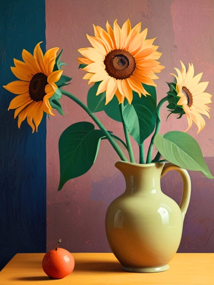 Sunflowers In A Vase 7