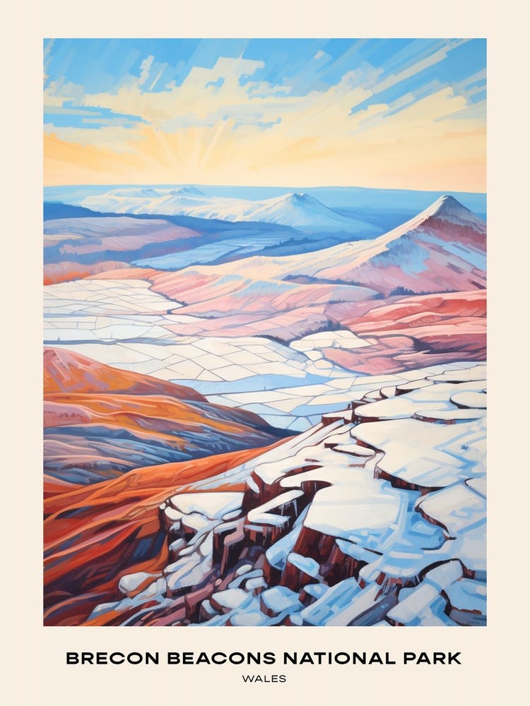 Brecon Beacons National Park Wales 4 Poster
