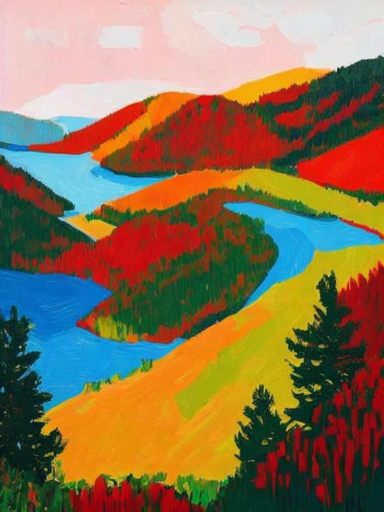 Durmitor National Park Montenegro Abstrait Coloré