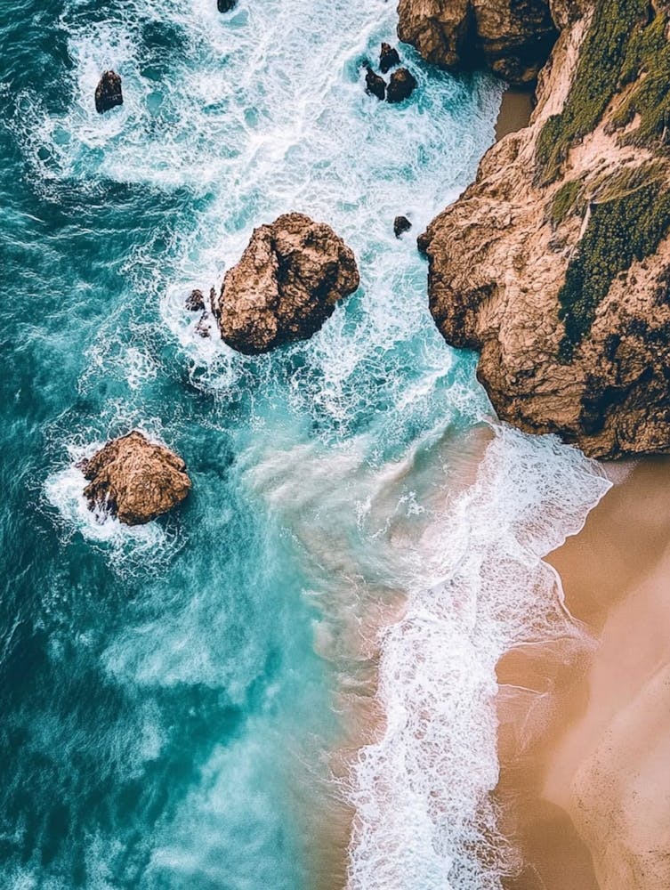 Aerial View Of A Beach 167