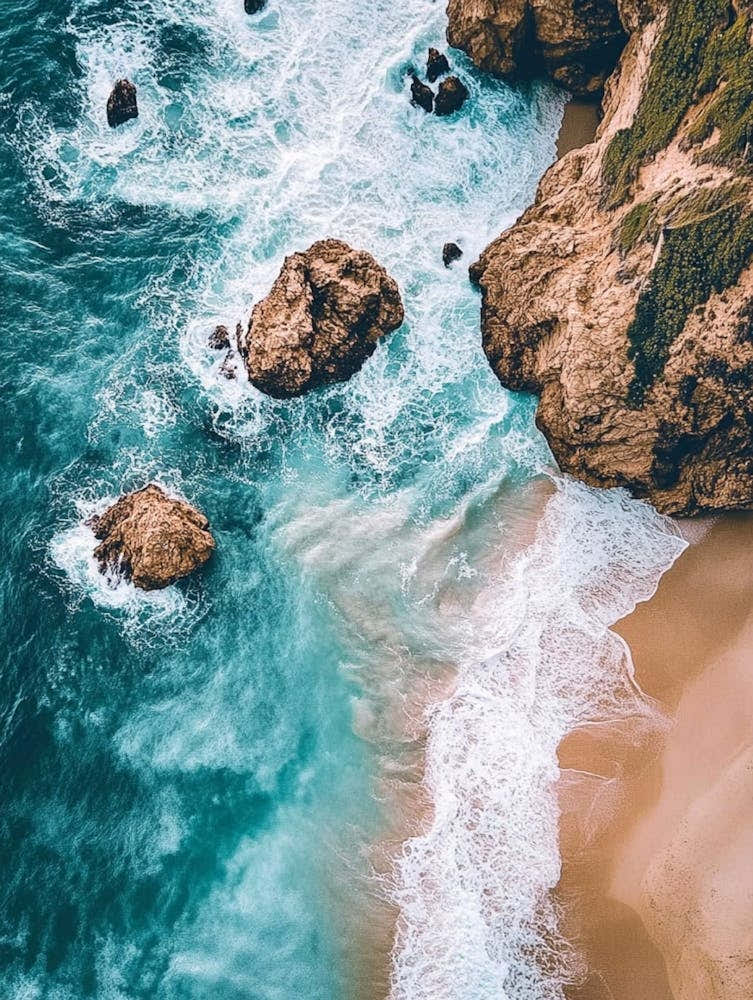 Aerial View Of A Beach 167