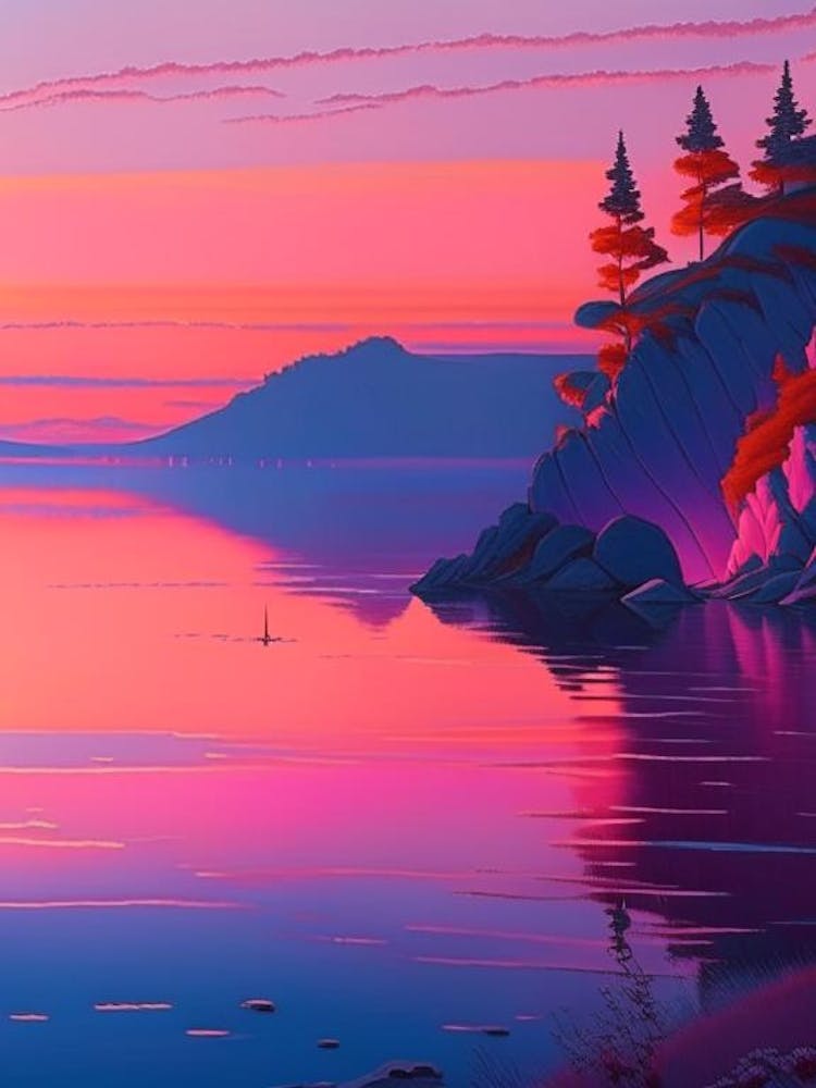 Lake Baikal Dreamy Sunset 3