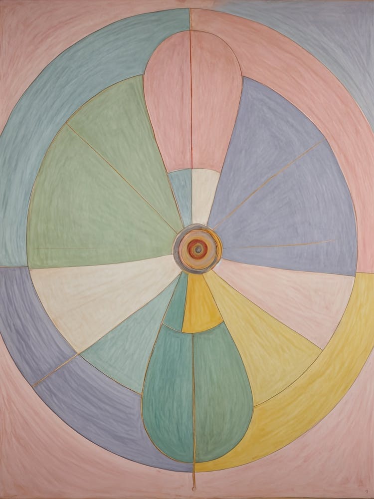 Pastel Abstract Circle no2