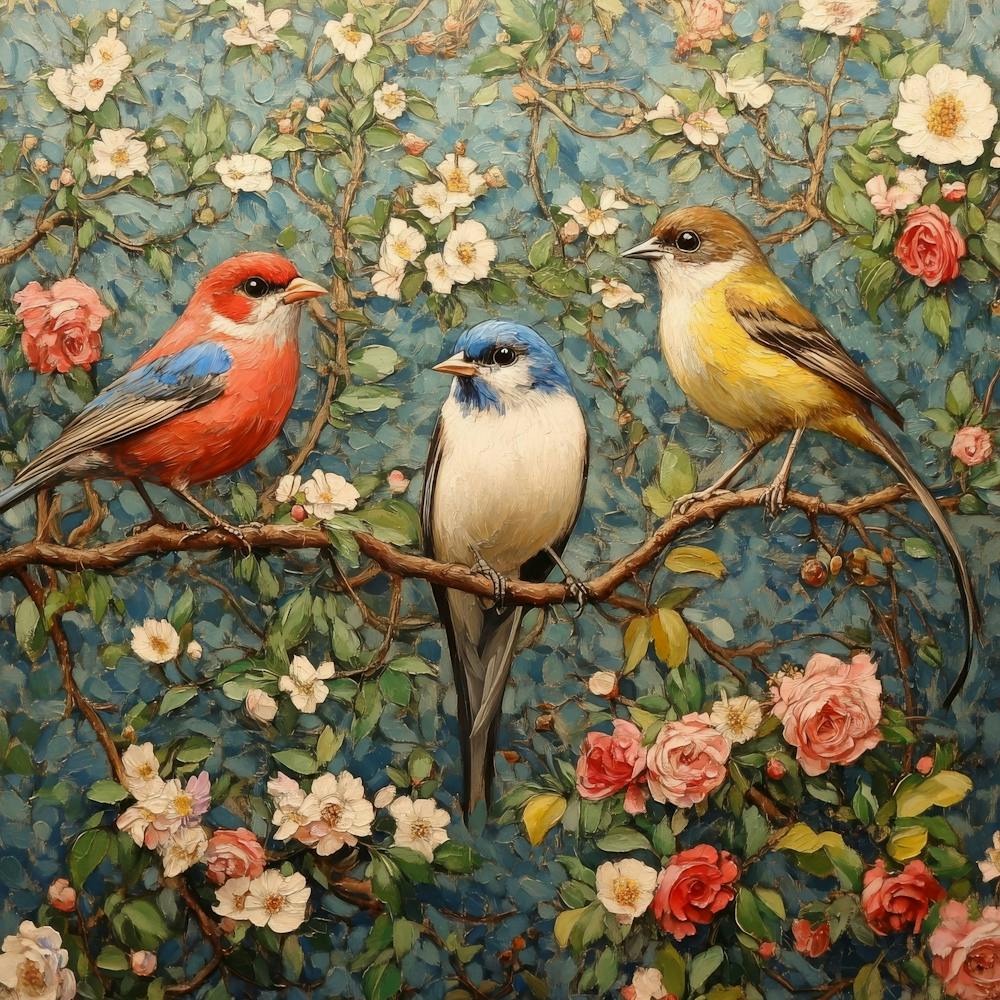 Birds In The Garden Art