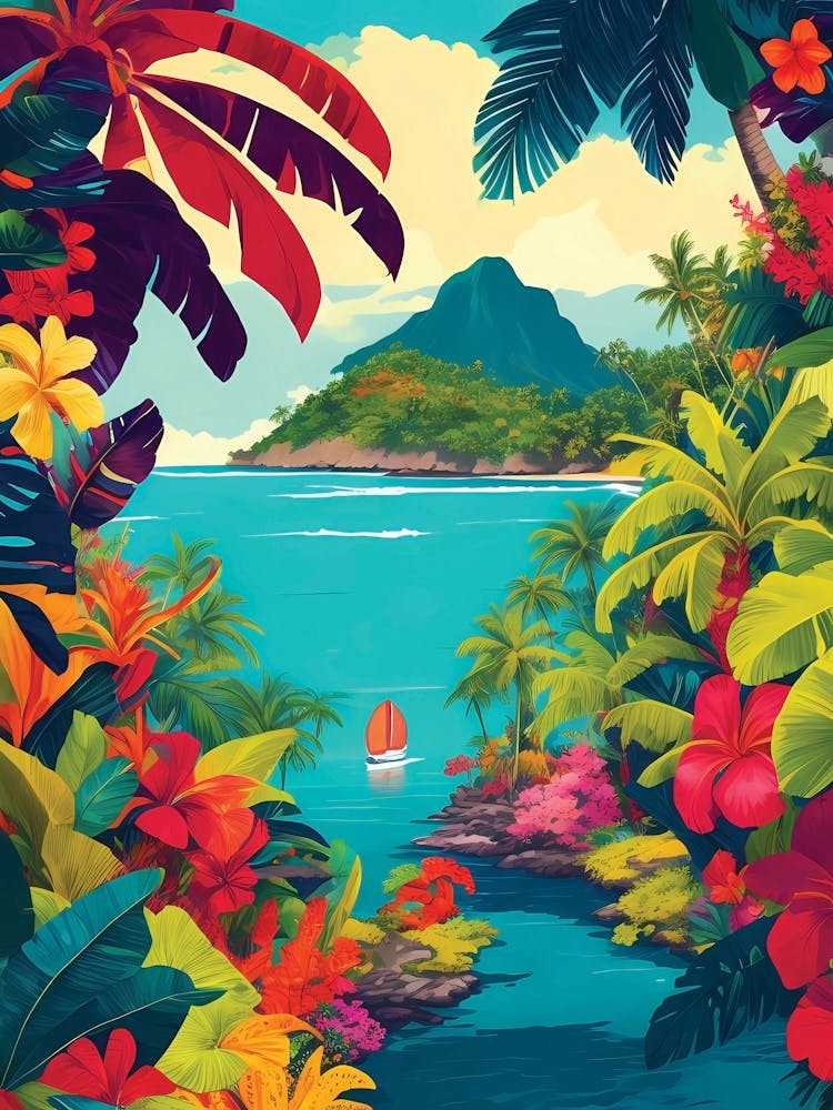 Tropical Island Landscape 3