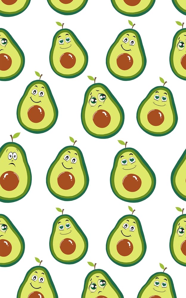 Avocados Cute Expressions