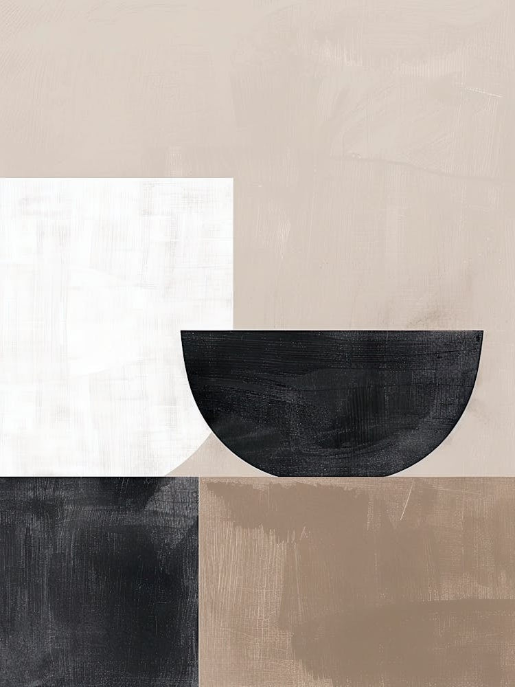 Neutral Ebb And Flow Minimalist Style