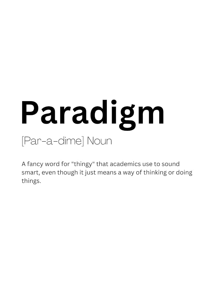 Paradigm Definition Meaning