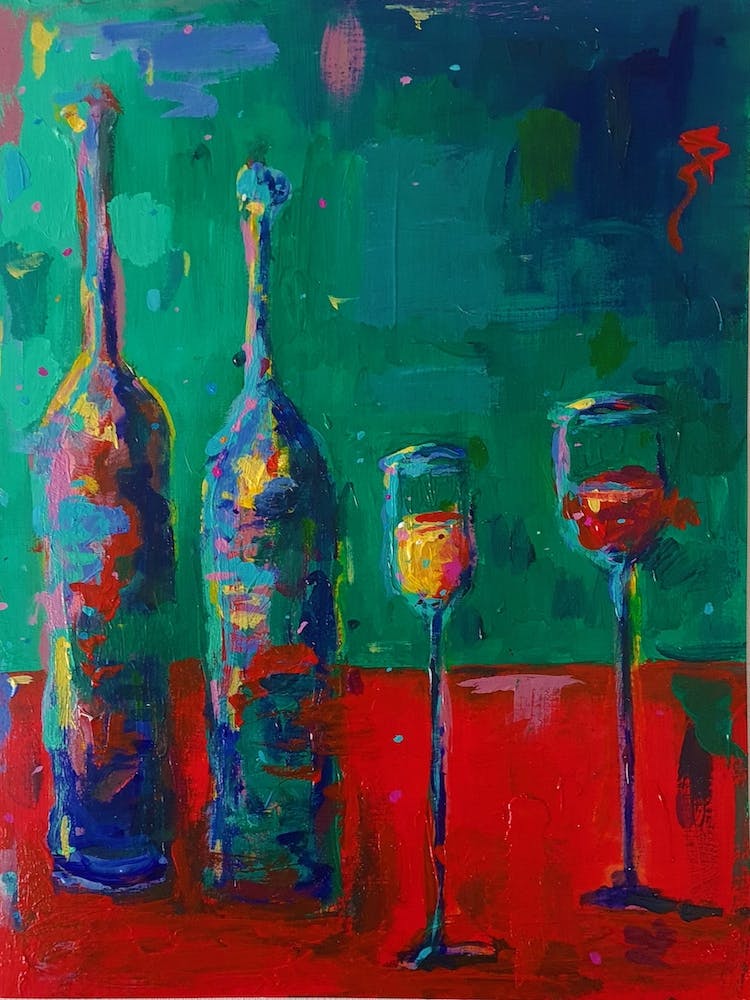 Prosecco And Red Wine
