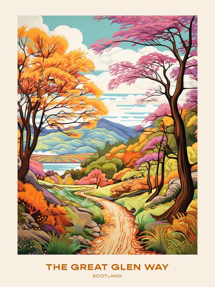 The Great Glen Way Scotland 1 Hike Poster
