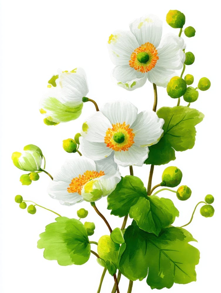 Weiße Anemonen 7