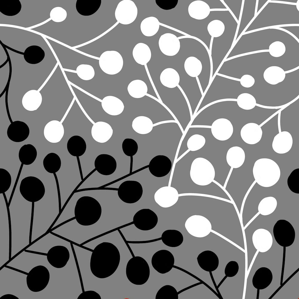 Abstract Nature Black White