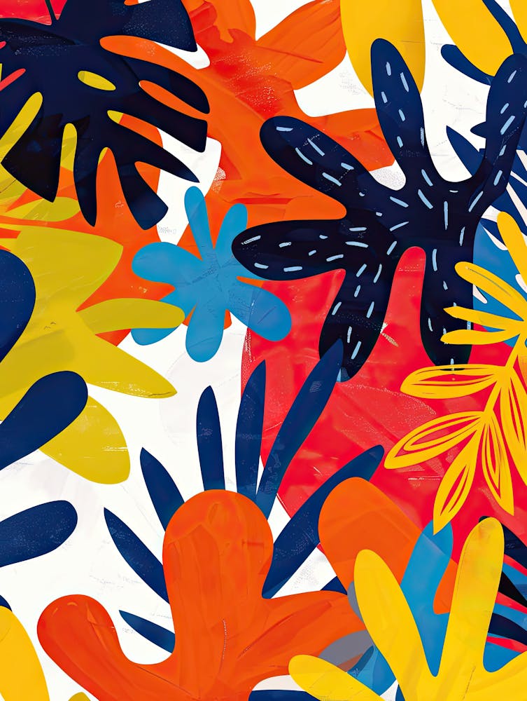 Blattwerk Euphorie Matisse-Stil