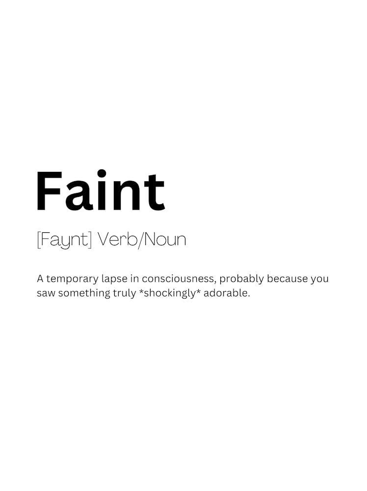 Faint Definition Meaning