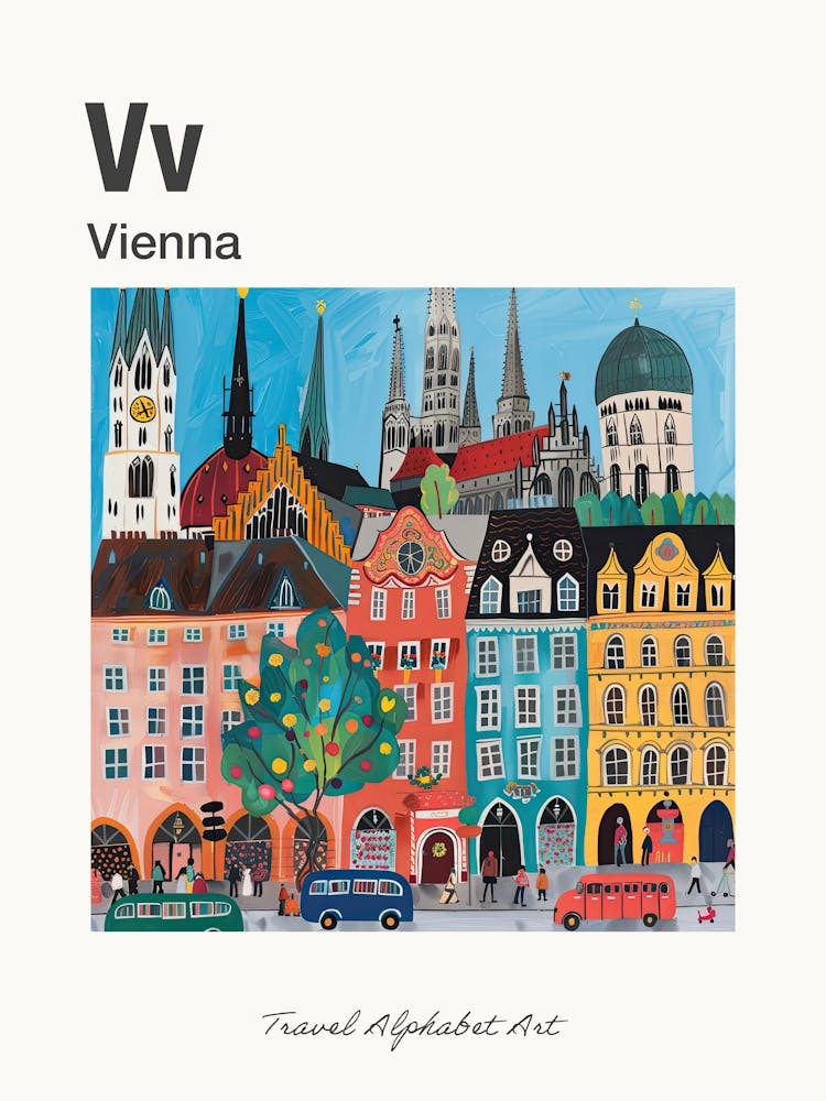 Alphabet de Voyage pour Enfants Vienne 4