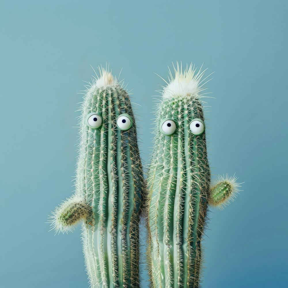 Two Cactuses